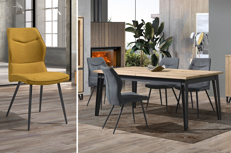 Chaise JULIE Table indus' l'Ameublier