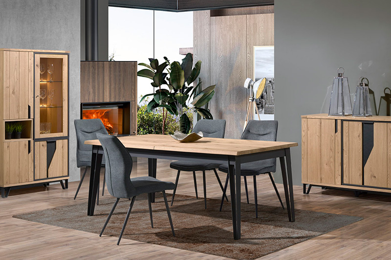 Table ESCALE avec piètement épingle L'Ameublier