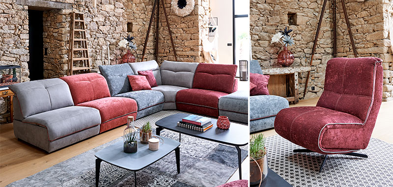 Canapé HAZAR et fauteuil HEC l'Ameublier
