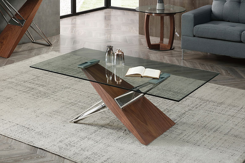 Table basse en verre FELICIA l'Ameublier