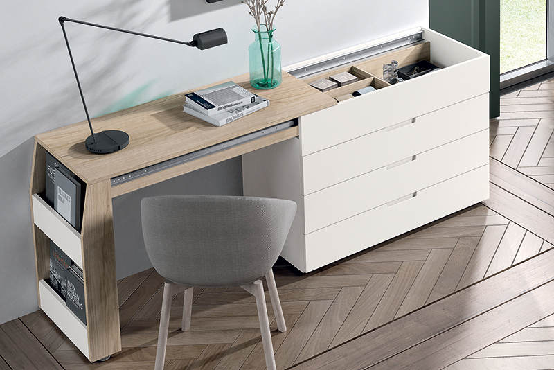 Commode plateau coulissant SKORPIO