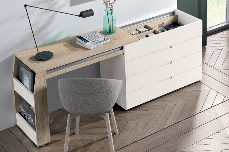 commode bureau extensible SKORPIO
