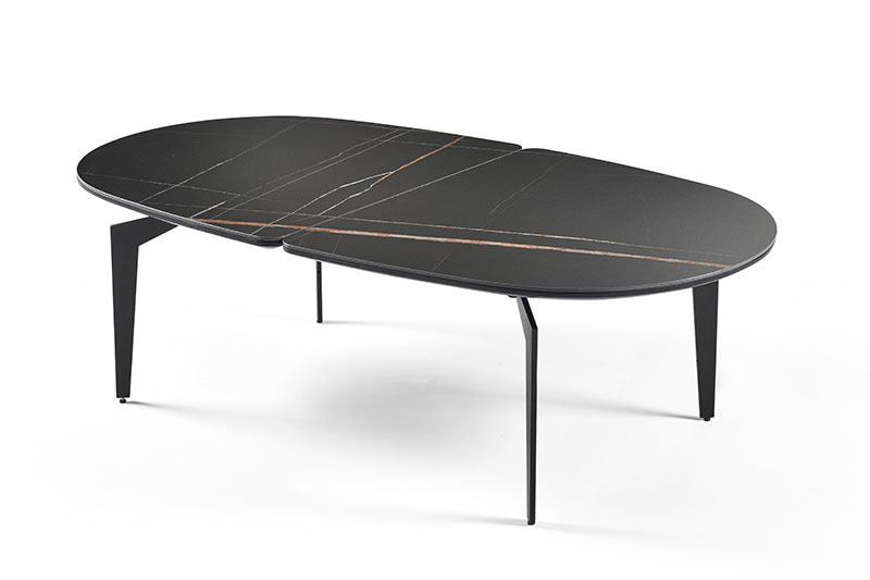 Table basse ovale noire SALSA