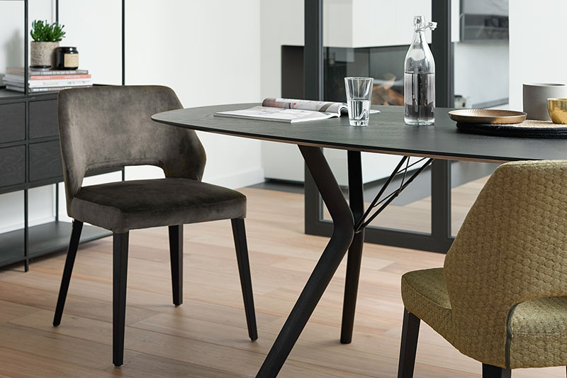 Chaise en tissu LENA