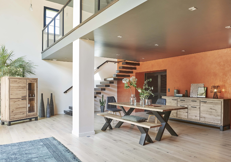 table-bois-metal-ameublier